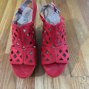 Franco Sarto Women's Red Sandals